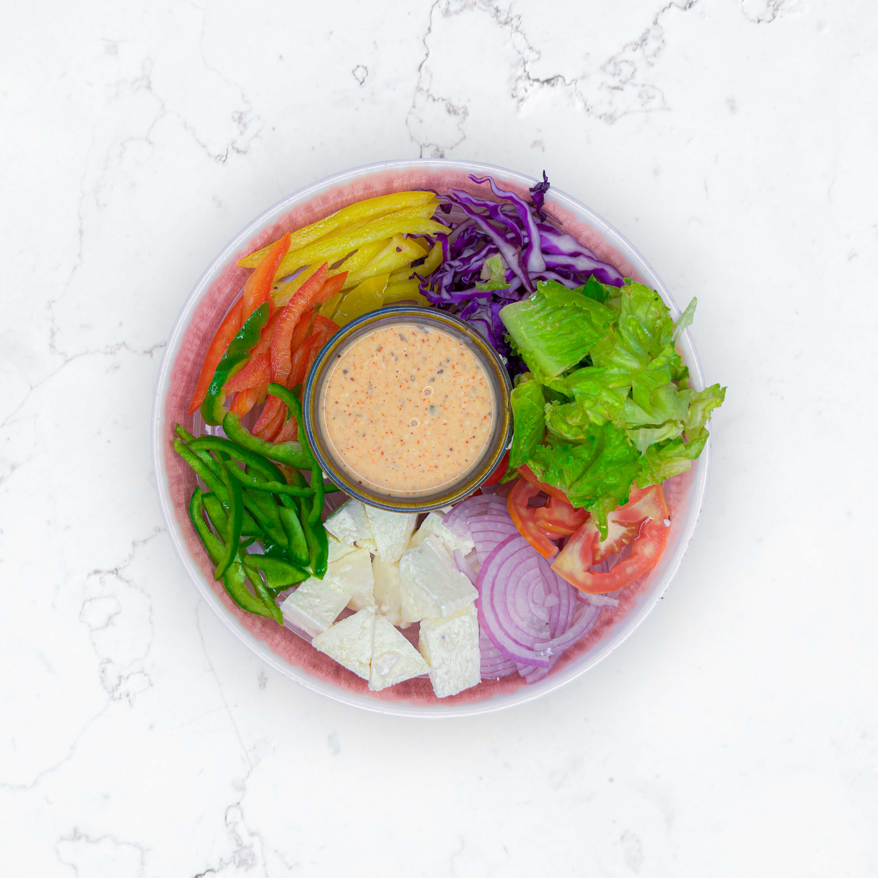 Green Leaf Salad with Cottage Cheese